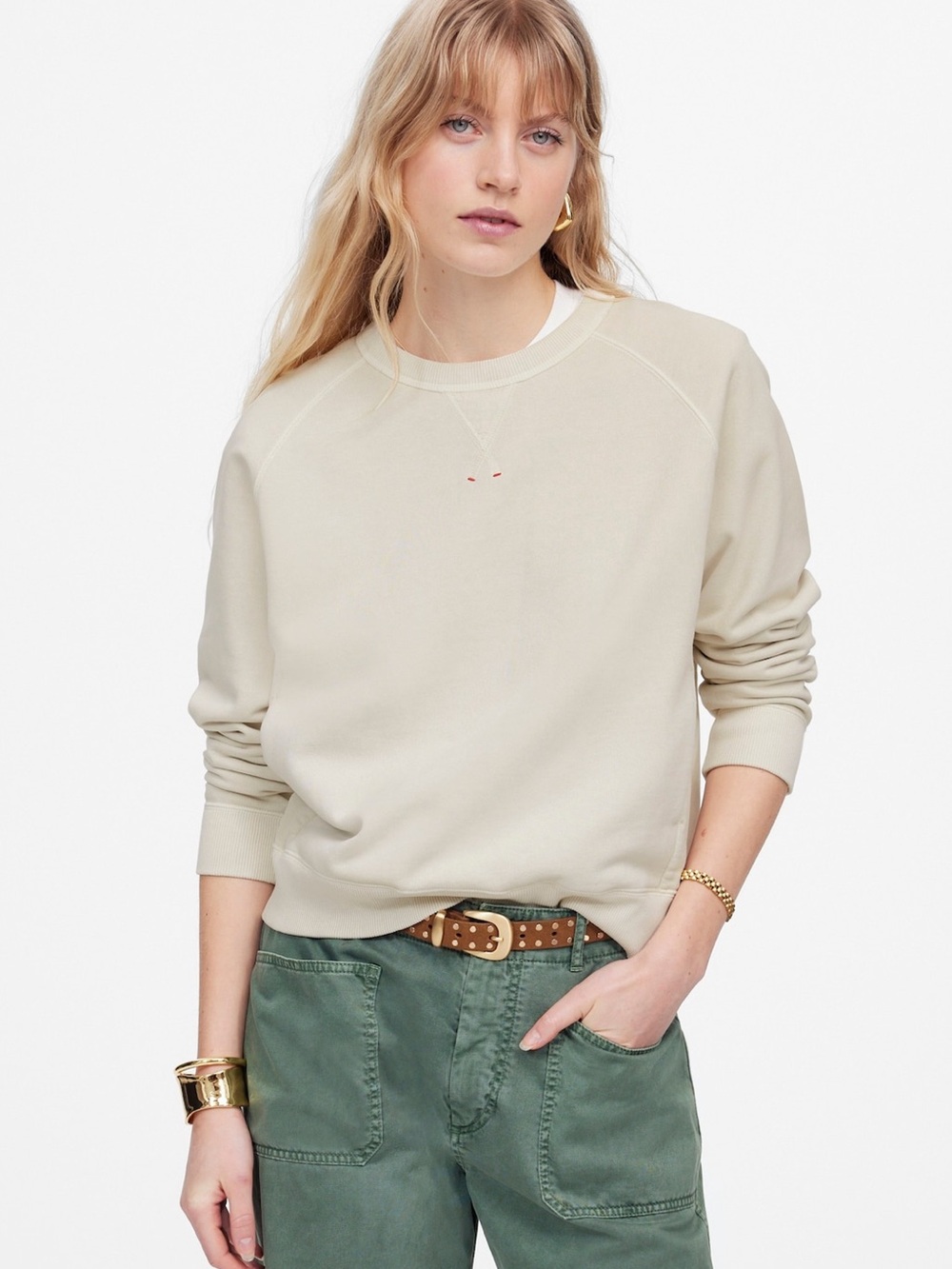 Madewell garment dyed crewneck sweatshirt